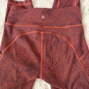 Lululemon Athletica Vibrant Orange Leggings